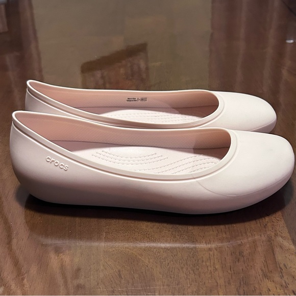 Crocs Brooklyn Mary Jane Flats Pink Quartz Ballet Slip On Comfort Shoe W8 209384 - Picture 3 of 13
